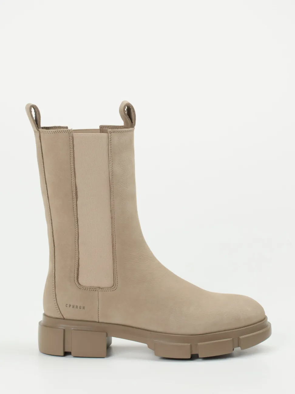 Copenhagen – Chelsea Boots aus Nubukleder sandbeige