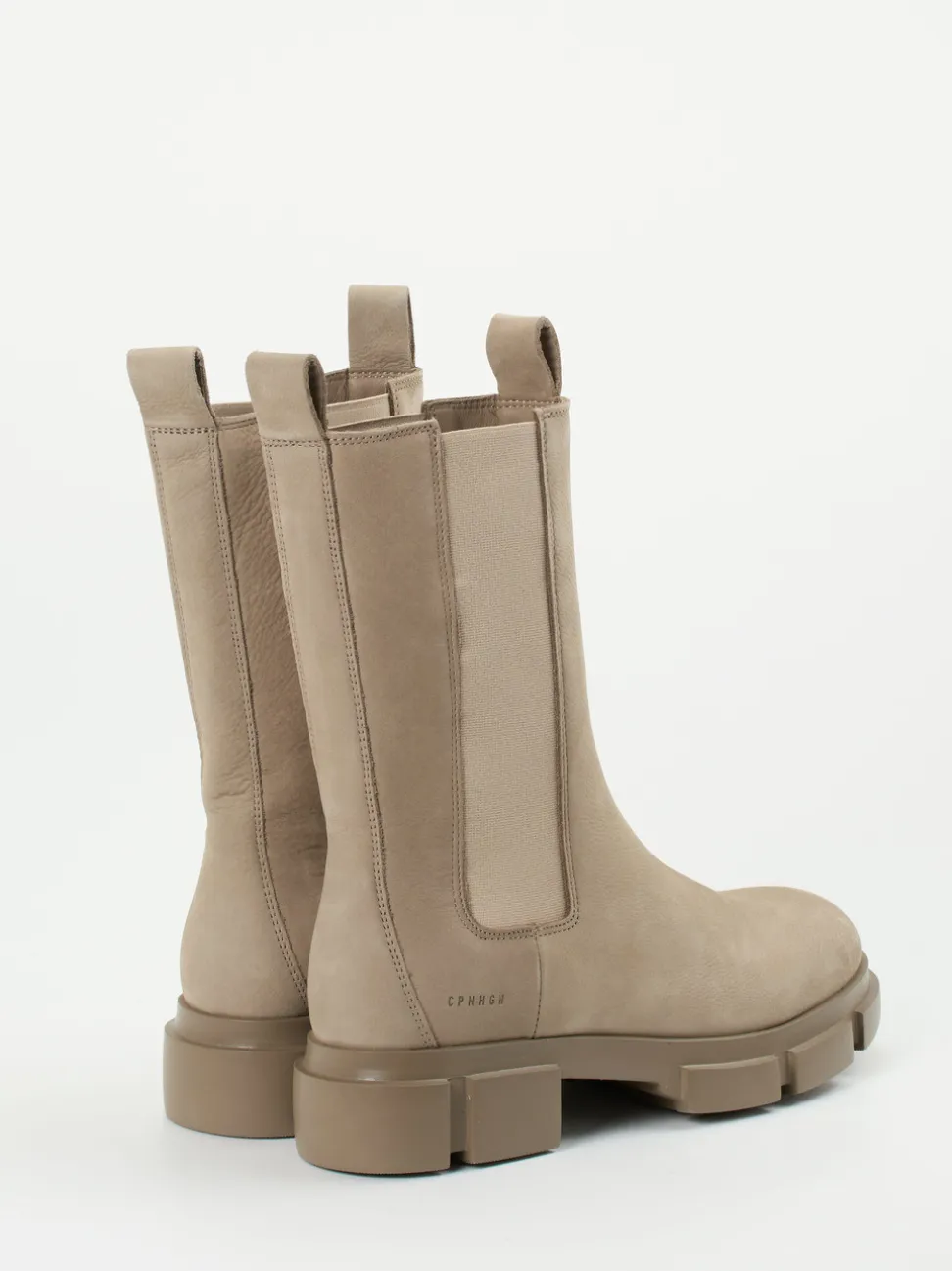 Copenhagen – Chelsea Boots aus Nubukleder sandbeige