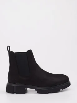 Copenhagen – Chelsea Boots aus Nubukleder schwarz