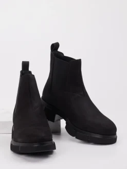 Copenhagen – Chelsea Boots aus Nubukleder schwarz