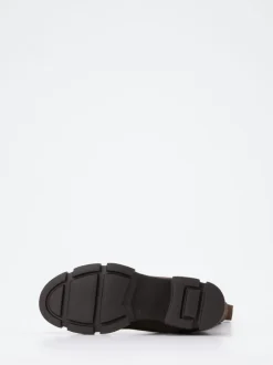 Copenhagen – Chelsea Boots aus Velours-Kalbleder Dunkelbraun