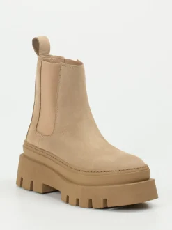 Copenhagen – Chelsea Boots aus Nubukleder Sandbeige