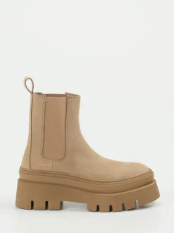 Copenhagen – Chelsea Boots aus Nubukleder Sandbeige