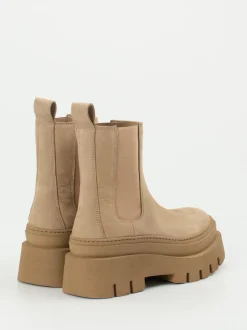 Copenhagen – Chelsea Boots aus Nubukleder Sandbeige