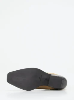 Copenhagen – Chelsea Boots aus Veloursleder Sandbeige