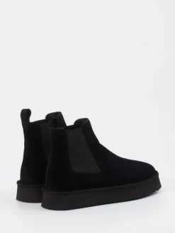 Copenhagen – Chelsea Boots aus Veloursleder schwarz