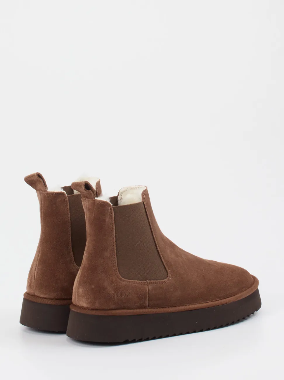 Copenhagen – Chelsea Boots aus Veloursleder braun