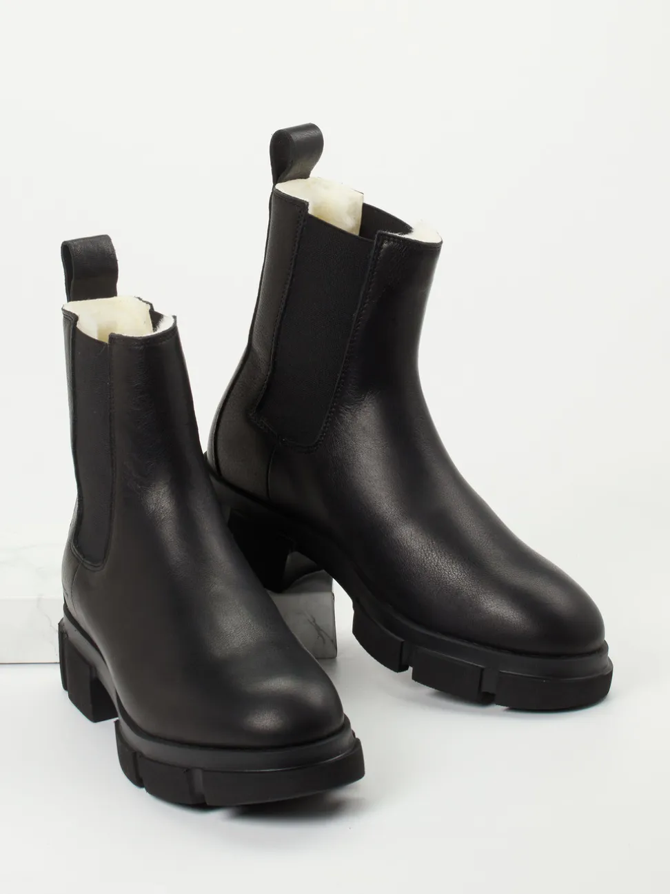 Copenhagen – Chelsea Boots aus Kalbleder schwarz