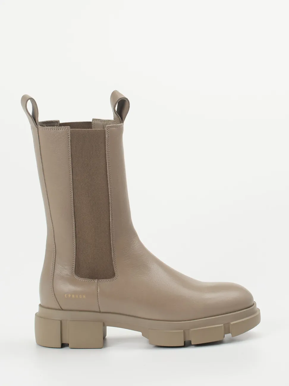 Copenhagen – Chelsea Boots aus Kalbleder in Taupe