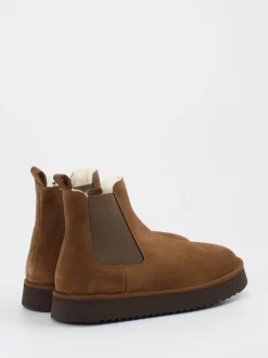 Copenhagen – Chelsea Boots aus Veloursleder braun