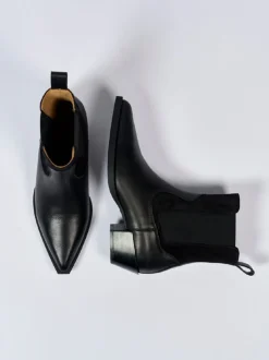 Copenhagen – Chelsea Boots aus Glattleder Schwarz