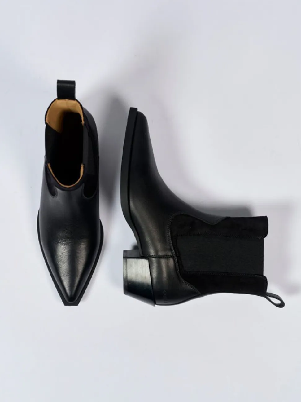 Copenhagen – Chelsea Boots aus Glattleder Schwarz