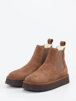 Copenhagen – Chelsea Boots aus Veloursleder braun