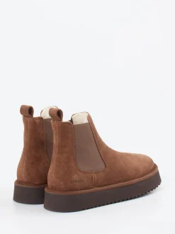 Copenhagen – Chelsea Boots aus Veloursleder braun