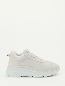 Copenhagen – Chunky Sneaker aus Nubukleder hellgrau