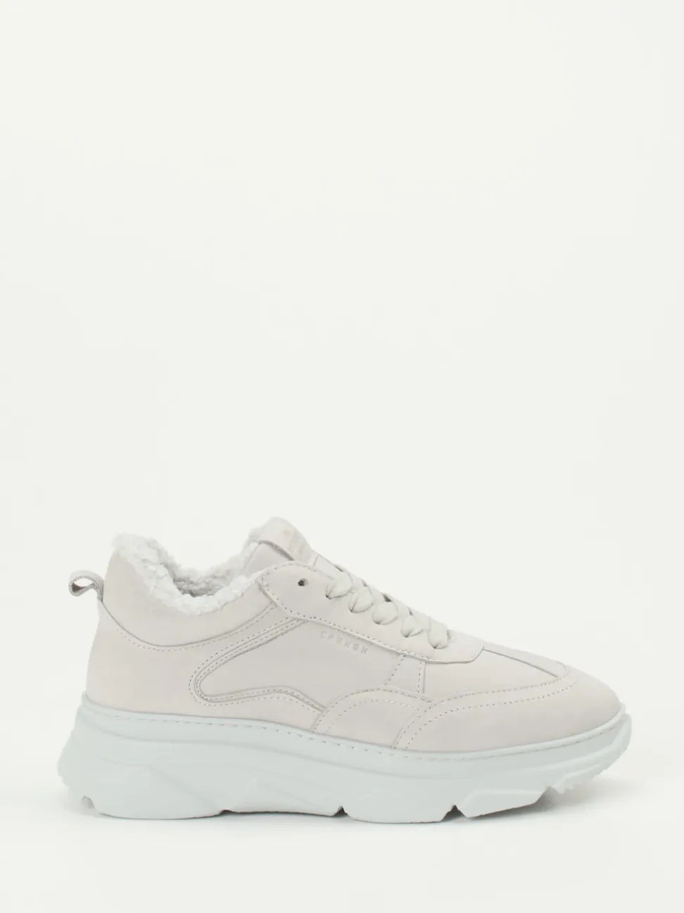 Copenhagen – Chunky Sneaker aus Nubukleder hellgrau