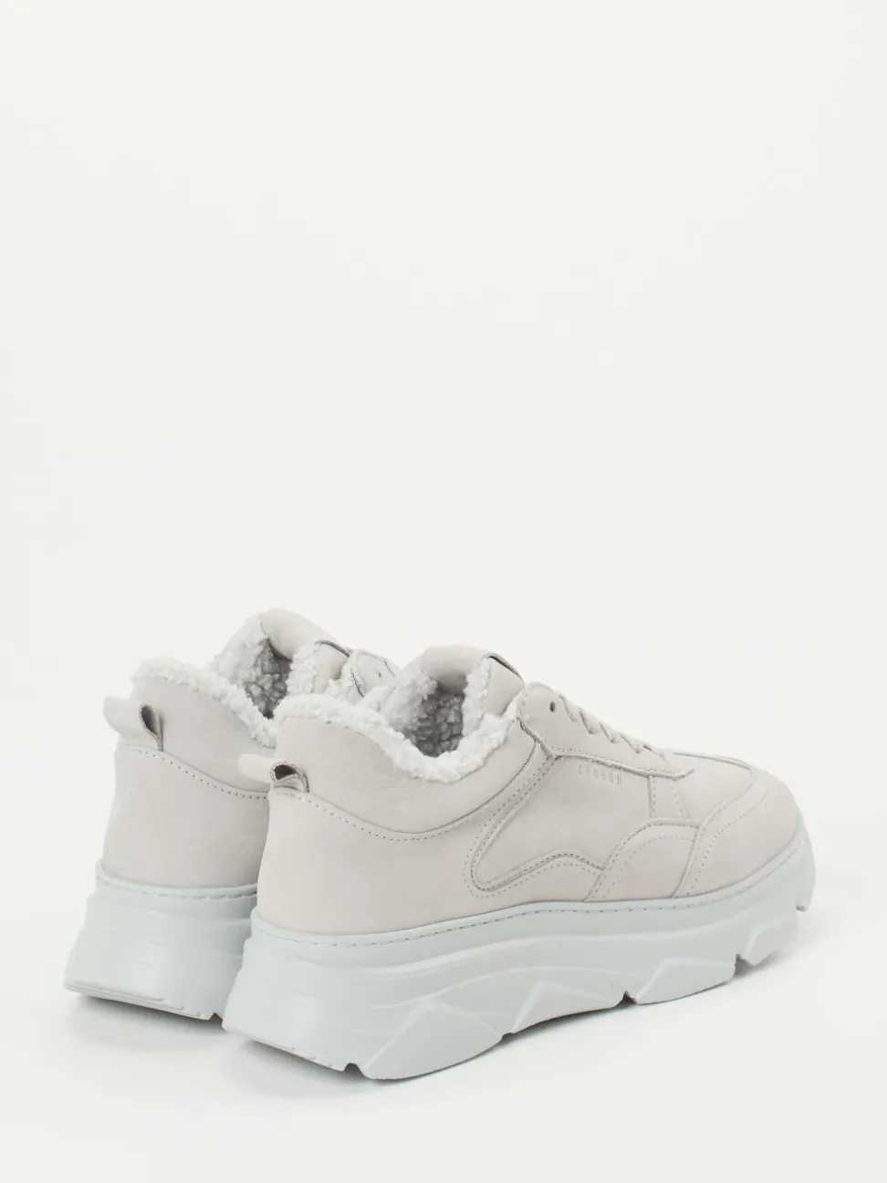 Copenhagen – Chunky Sneaker aus Nubukleder hellgrau