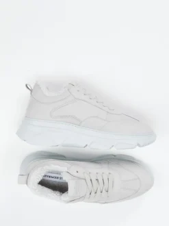 Copenhagen – Chunky Sneaker aus Nubukleder hellgrau