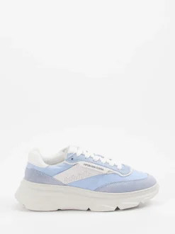 Copenhagen – Chunky Sneaker aus Veloursleder pastellblau