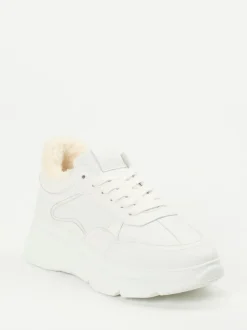 Copenhagen – Chunky-Sneaker aus Kalbleder Weiß