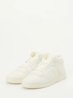 Copenhagen – Mid-Top Sneaker aus Kalbleder cremeweiß