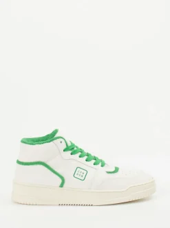 Copenhagen – Mid-Top Sneaker aus Kalbleder Weiß