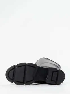 Copenhagen – Overknee-Stiefel aus Stretchleder Schwarz