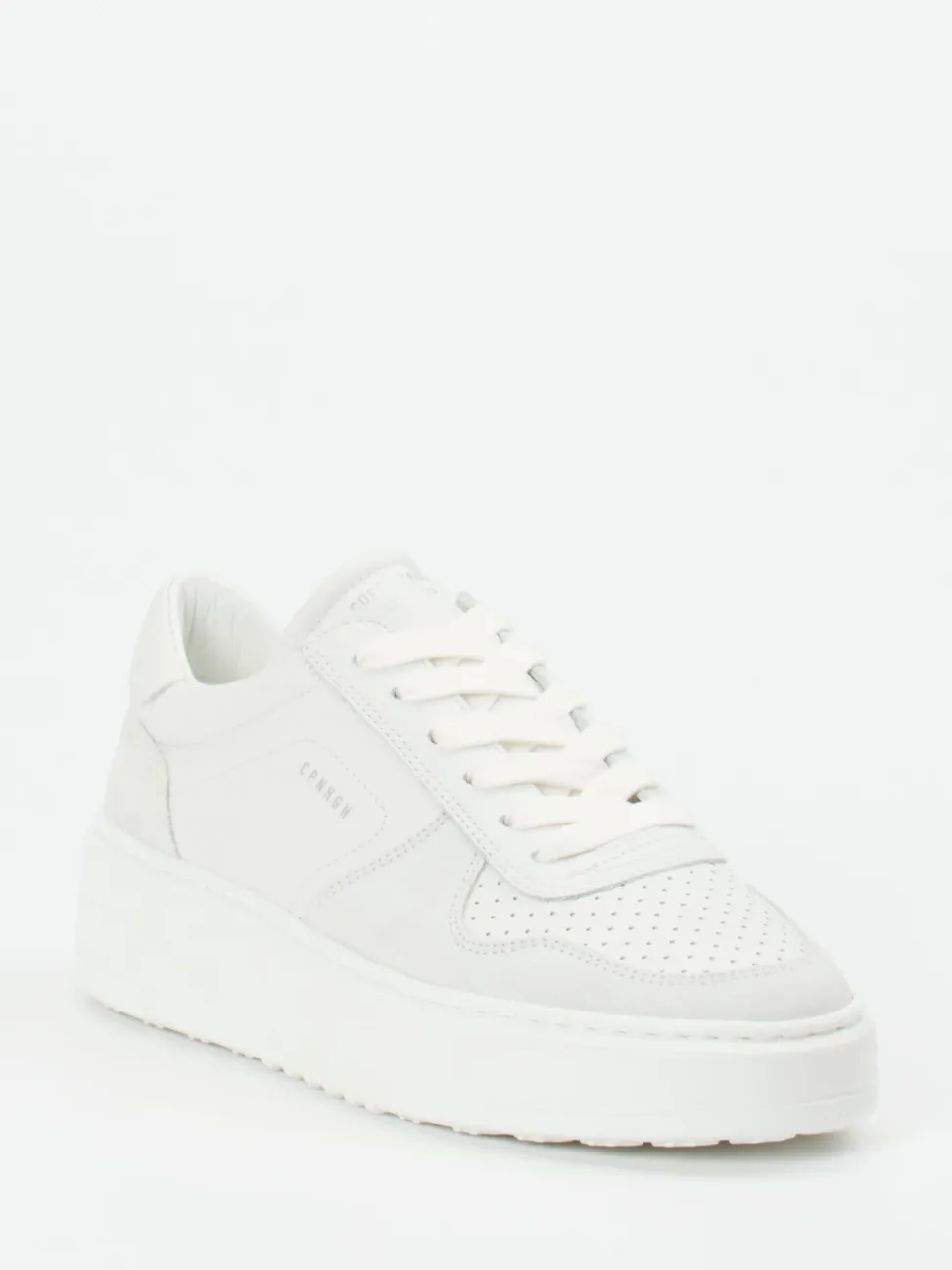 Copenhagen – Plateau-Sneaker aus Kalbleder Off-White