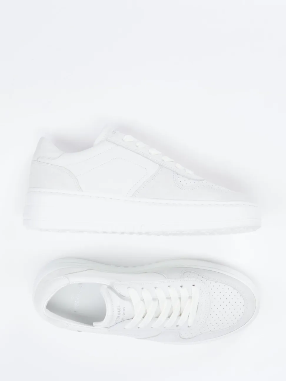 Copenhagen – Plateau-Sneaker aus Kalbleder Off-White