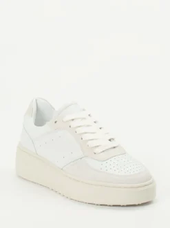 Copenhagen – Plateau-Sneaker aus Kalbleder Offwhite