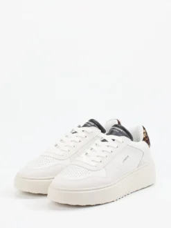 Copenhagen – Plateau-Sneaker aus Kalbleder Offwhite