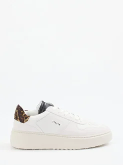 Copenhagen – Plateau-Sneaker aus Kalbleder Offwhite