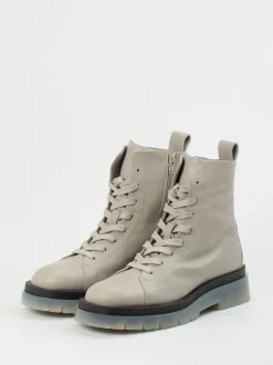 Copenhagen – Schnürboots aus Kalbleder in Greige