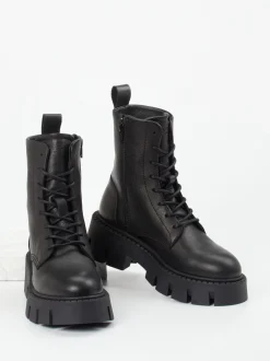 Copenhagen – Schnürboots aus Kalbleder Schwarz