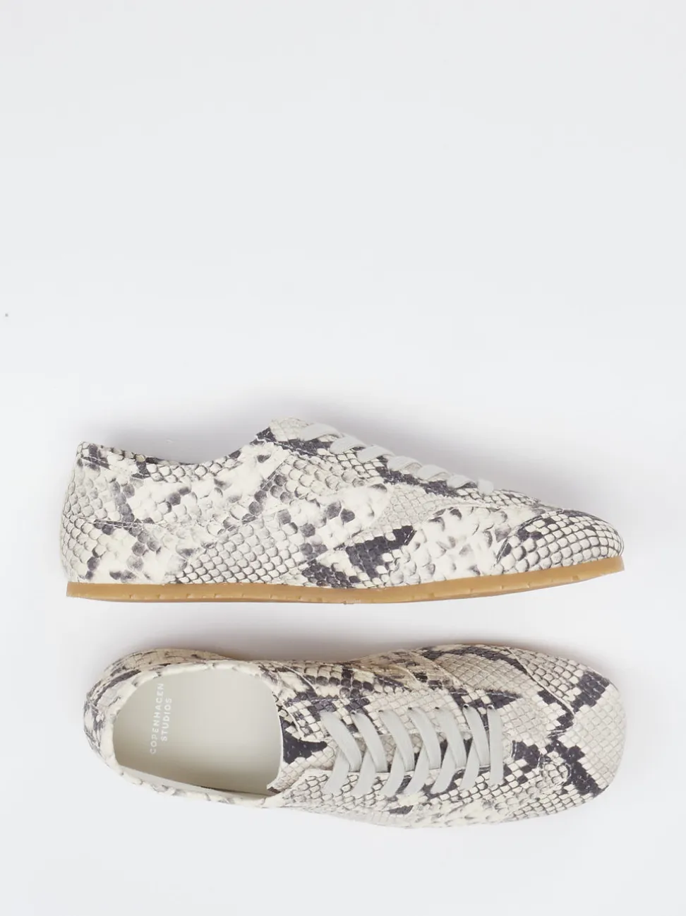 Copenhagen – Sneaker aus geprägtem Leder Beige