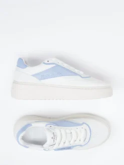 Copenhagen – Sneaker aus Kalbleder mit Pastellakzent