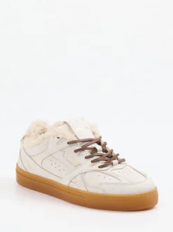 Copenhagen – Sneaker aus Kalbleder mit Teddyfutter