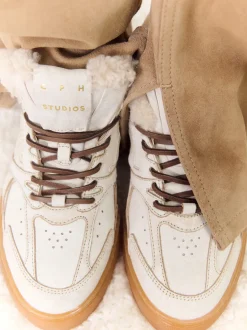 Copenhagen – Sneaker aus Kalbleder mit Teddyfutter