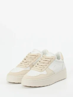 Copenhagen – Sneaker aus Kalbleder und Veloursleder Beige