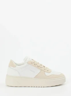 Copenhagen – Sneaker aus Kalbleder und Veloursleder Beige