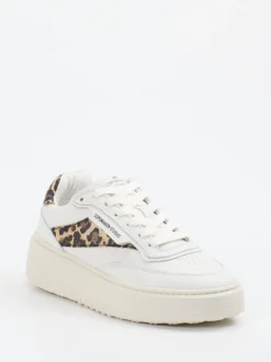 Copenhagen – Sneaker aus Kalbleder mit Leoprint