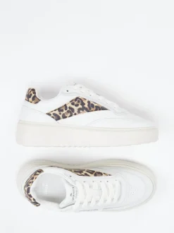Copenhagen – Sneaker aus Kalbleder mit Leoprint