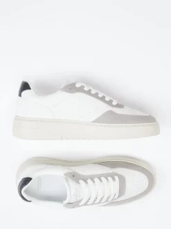 Copenhagen – Sneaker aus Kalb- und Veloursleder Weiß