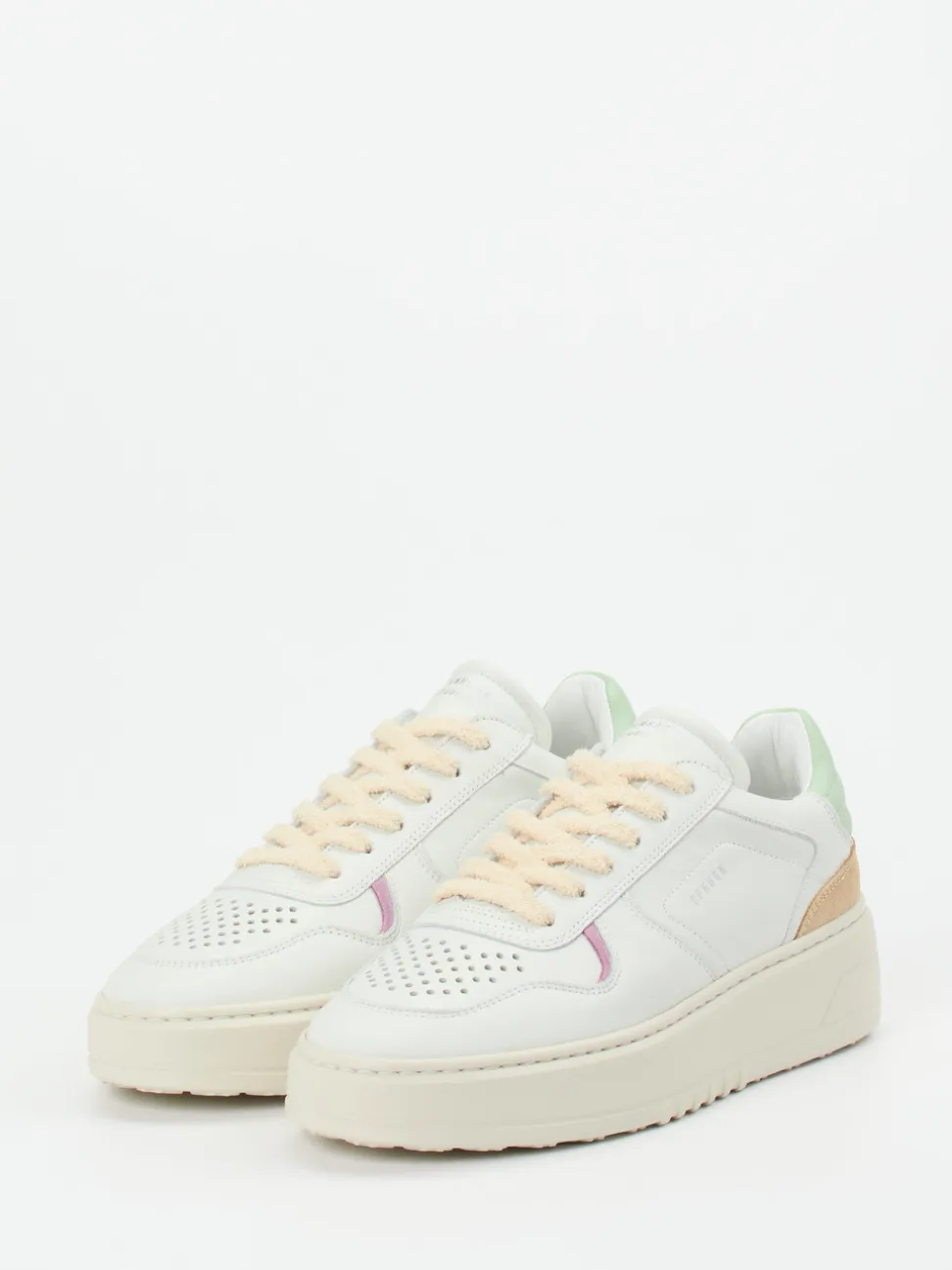 Copenhagen – Sneaker aus Kalbleder mit Plateausohle