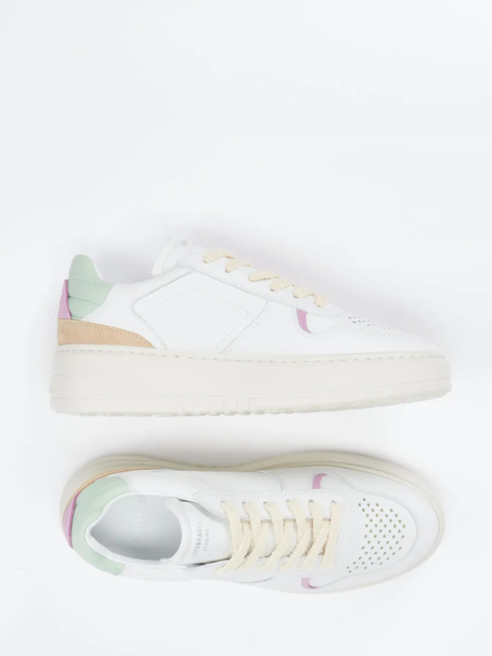 Copenhagen – Sneaker aus Kalbleder mit Plateausohle