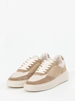 Copenhagen – Sneaker aus Kalbleder und Veloursleder beige