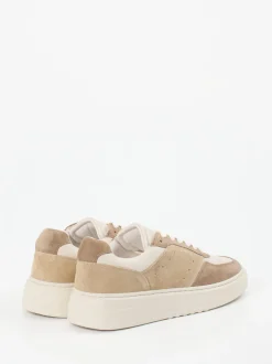 Copenhagen – Sneaker aus Kalbleder und Veloursleder beige