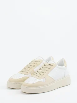 Copenhagen – Sneaker aus Velour/Leder in Beige