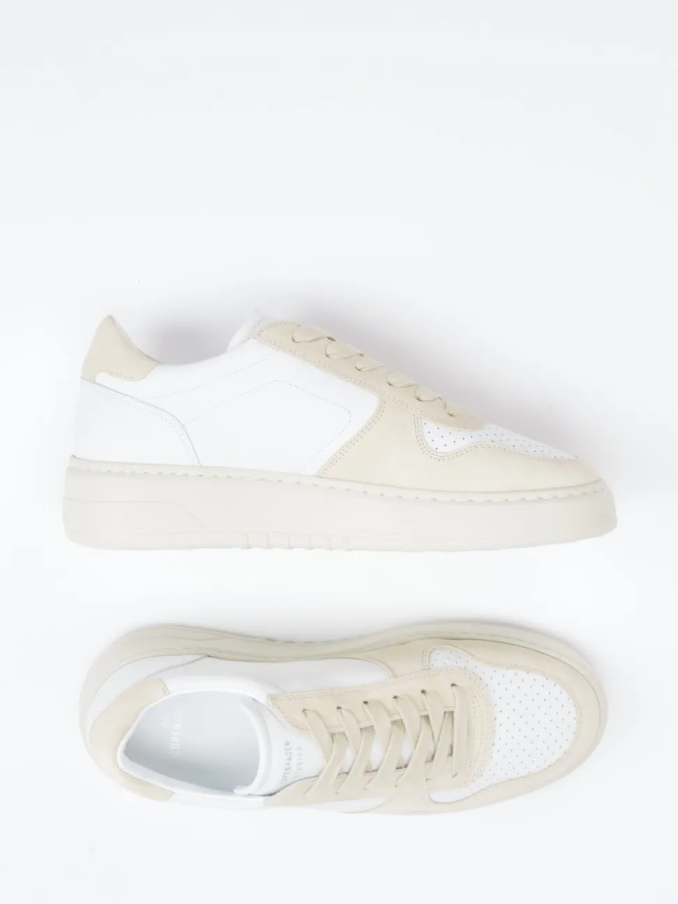 Copenhagen – Sneaker aus Velour/Leder in Beige