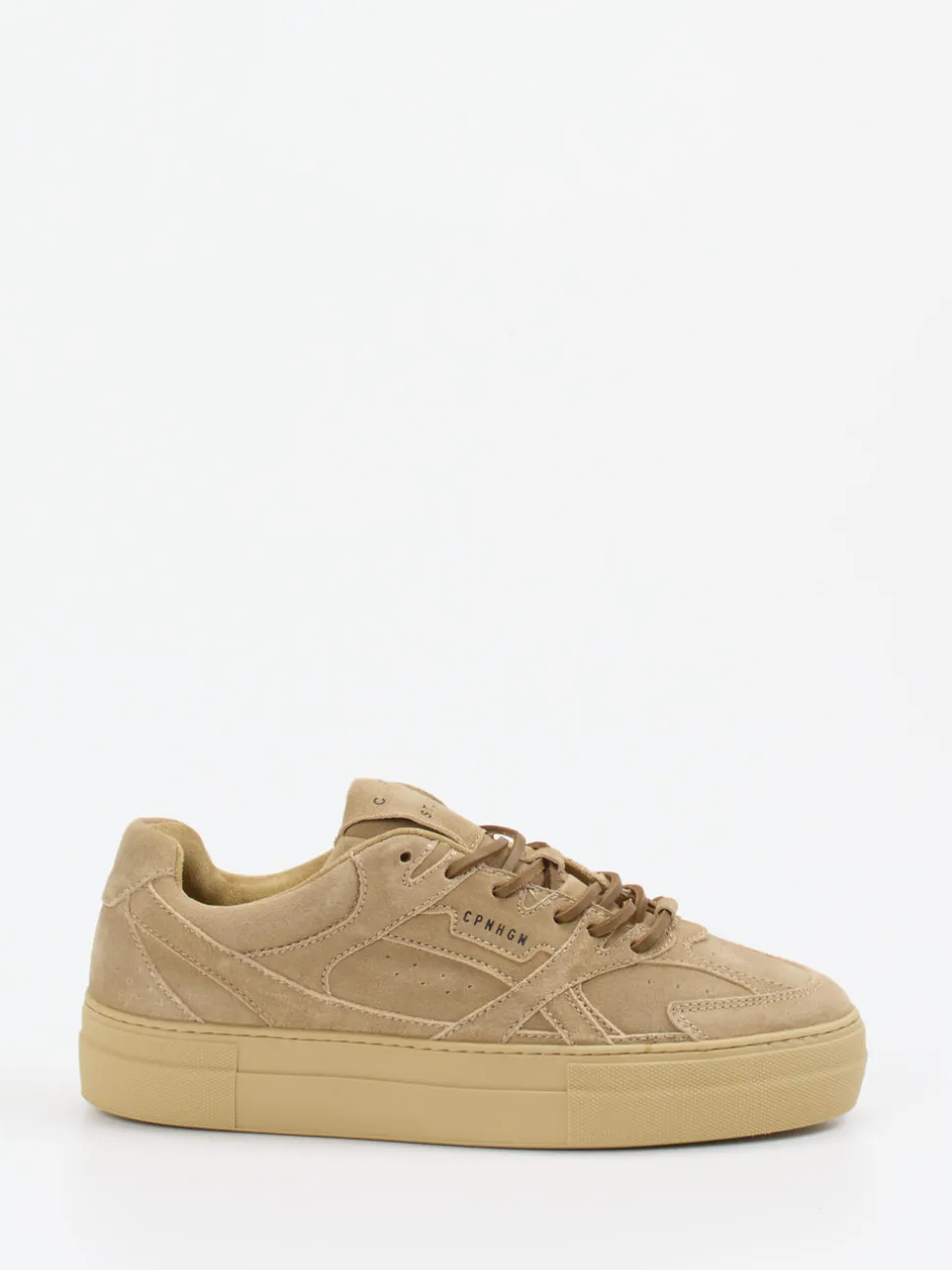 Copenhagen – Sneaker aus Veloursleder beige